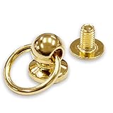 トチカン ネジ式 丸カン スマホショルダー デコレーション アクセサリー ハンドメイド 1パック2個 (シルバー)