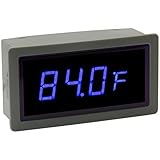 Blue LED Temperature Display Internal & External Sensor by Parts Express