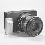 Iborrys カメラグリップ 、対応 Sigma シグマ BF カメラ 、 専用 L型クイックリリース プレート · アルミニウム合金製 ハンドル · 独創的な全アルミレトロ菱形彫刻技術、超カッコイイ (銀)