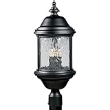 Progress Lighting P5450-31 3-Light Ashmore Post Lantern, Textured Black [並行輸入品]