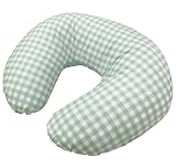 白井産業 日本製 のっけて授乳クッション ギンガムグリーン