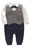 Bevalsaロンパース ベビー 男の子 長袖 かわいい フォーマル 服 おしゃれ 赤ちゃん 記念日 結婚式