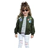 Karchi 　ジャケット　女の子　長袖 刺繍　アーミーグリーンん 　マイクロファイバー　前開け　　ファション　快適　柔らかい　スポーツ　カジュアル　上着　コート　パーカー　シンプル　秋冬　カバーオー