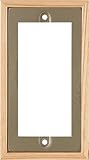 アルミ＆ウッド スイッチプレート ALUMI & WOOD SWITCH PLATE [ ワイド/モスグリーン ]