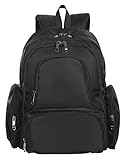 Baby 16 Pockets Waterproof Lightweight Fabric Travel Backpack Diaper Bag with Changing Pad 3 Pieces 