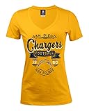 NFL San Diego ChargersレディースBaby Jersey半袖VネックTシャツ、XL、海軍