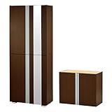 日本製 靴箱 シューズボックス 転倒防止金具付 上下2点セット 下駄箱 〔ミラー付・幅75cm〕 ダークブラウン