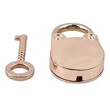 BEE&BLUE 南京錠 鍵 ボックスロック ミニ キー 亜鉛合金 レトロ風 アンティーク 装飾 かわいい アクセサリー ホームハードウェア装飾