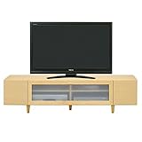 日本製 北欧風 幅160cm ロータイプテレビボード ナチュラル 完成品