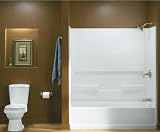 Advantage 60 " x 30 "浴槽仕上げ:ビスケット、排水位置:右