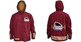 Shaw – マルーンHooded Rain Jacket withホワイトロゴ