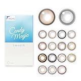 【公式ストア限定】candymagic 1month 【1箱1枚入(片目分)】 キャンディーマジック ワンマンスゴシップグレー PWR:-7.00 DIA:14.5mm【度あり/度なし】