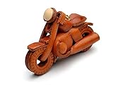 VANCA CRAFT-コレクタブルキーリングチャームペンダント アメリカンバイク 3Dレザーキーチェーン Lサイズ 日本製