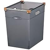 カラーボックス収納 収納ボックス フレックスプレミアムボックス (195L (Sサイズ), ナチュラルブラック)