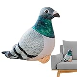 鳩 ぬいぐるみ リアル ハト ぬいぐるみ リアルな鳥のぬいぐるみ 鳩の図 シミュレーション鳩のぬいぐるみ 鳥人形 ぬいぐるみ飾り 装飾的な鳥 女の子、男の子、鳥のギフトに 20 Cm