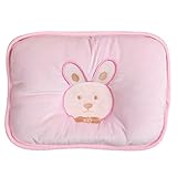 ピンクバニー新生児は、フラットヘッド幼児ベビーヘッドサポートベローズからの幼児の予防