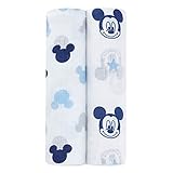 ideal baby by the makers of aden + anais Disney swaddle 2 pack mickey mouse [並行輸入品]