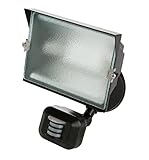 Designers Edge L6009BR 180-degree Single Head Motion Activated Security Flood Light, Diecast Metal, 