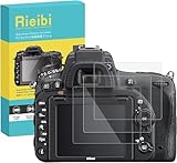 Rieibi D750保護フィルム、 D750液晶プロテクター 厚さ0.25MM 薄いタイプ 3枚セット 強化ガラス 表面硬度9H 耐衝撃 耐指紋