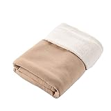 Babyhood カシミヤ毛布 ガーゼケット タオルケット 保温抱き毛布 軽い 乳児から保育園・幼稚園までなが〜　柔らかい　暖かい 　防風性、通気性、発汗性ともに優れている 秋 (ブラウン)