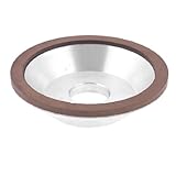 uxcell ダイヤモンド砥石　樹脂ダイヤモンド砥石ガラス 320＃ボウル　シェイプ　125mm　外径32mm　厚い