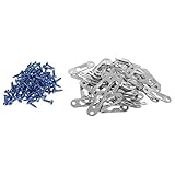 BCP 50個シルバーカラー43 x 16 mmシングル鍵穴Hangingプレート鍵穴Hangers with Screws