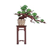 つくるんです® 日本語説明書付 3D ウッドパズル オーナメントシリーズ (松 盆栽)