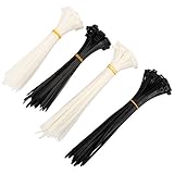 miady 400ピース自動ロック式ナイロンケーブルタイZip Ties、4、6、8、12インチ 10+12 Inches Combo CT1012200