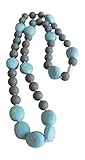 Little Teether Sassy Teething Necklace for Baby Nursing - Stylish Silicone Necklace for Moms, Teethe