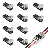 配線コネクター 差し込みコネクタ コネクター 2極 良好な伝導性 耐熱性 耐寒性 定格電圧 300V 定格電流 10A （10Pcs）