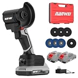 NANWEI 3インチディスクグラインダー充電式 砥石外径76mm 内径10mm ブラシレスモーター マキタ18Vバッテリー対応 小型ディスクグラインダー 無負荷回転数15000rpm グラインダー小型 軽量 研磨 研削 金属切断 電池セット