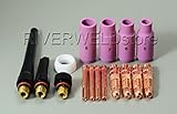 TIG Collet Body TIG Alumina Nozzle TIG Back Cup Kit Fit SR WP-17 18 26 TIG Welding Torch Accessories