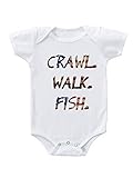 LoboパフォーマンスギアクロールWalk FishベビーボディスイートOnesie Fishermanロンパースジャンプスーツ カラー: ホワイト