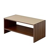 ワイエムワールド 天板リバーシブル 収納棚付き センターテーブル ロートン 【カラー： ウォールナット 】 34-127