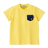 ダブルB(mikihouse) Everyday Double B デニムポケット付き半袖Ｔシャツ (80-130cm) (90cm, 黄(04))