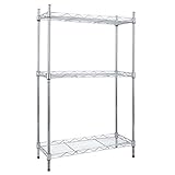 キッチンワゴン 幅25cm すきまラック メタルラック スリム クロムめっき