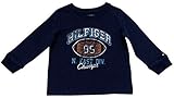 Tommy Hilfiger(トミーヒルフィガー) アメフトロゴプリントTシャツ(Navy) 3-6m(3-6ヶ月) [並行輸入品]