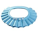 Romote　ハビナース 　シャンプーハット　子供用帽子　大きさが調整可能　シャワー用防水帽　安全　保護　風呂浴室　キッズ子供　男女兼用（ブルー）