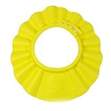 シャンプーハット ベビー キッズ 子供シャンプー バス シャワー 洗浄髪 防水安全 保護 幼児用 (イエロー)