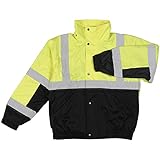 ERB 61595 S106 Class 2 Bomber Jacket, Lime and Black, 3X-Large by ERB [並行輸入品]
