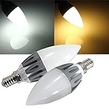 ILS - C37 E14 3W Warm White/White SMD2835 15LEDS 230lm 110-240V