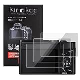 kinokoo 液晶保護フィルム Panasonic デジタルカメラ Lumix ZS200/ZS220/TZ200/TZ220/TX2専用 硬度9H 高透過率 耐指紋 気泡無し 強化ガラス 厚さ0.3mm 2枚セット 標識クロス付き(ZS200/ZS220/TZ200/TZ220/TX2専用)
