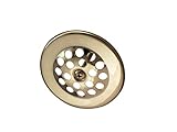 Keeney Manufacturing K5064DSPB Tarnish Free Dome Cover Bath Drain Strainer, Polished Brass [並行輸入品]