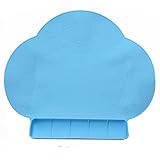 cerulean 幼児用ランチョンマット 食べこぼし 防止 食事マット 介護老人にも (スカイ)