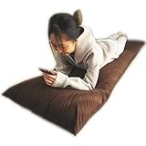 長座布団カバー マイクロバイアス 70x180cm あったか おしゃれ (ブラウン)
