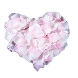 人工花バラの花びらバレンタイン結婚祝い記念日の装飾-ピンクホワイト