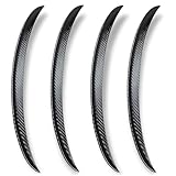YESprime フェンダーモール オーバーフェンダー 汎用オーバーフェンダー フェンダーカバー ラバーフェンダー モール カーボン 43cm 4本