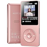 AGPTEK MP3プレーヤー HIFI 音楽プレーヤー Bluetooth5.3 超軽量 32GB内蔵 64GBまで拡張可能 ボタン操作 音楽プレーヤー 40時間再生 ロスレスサウンド FMラジオ ダイレクト録音対応 目覚まし時計 操作簡単 小型 通勤/ランニング/ヨガ/言語学習などに適用 ギフト プレゼント