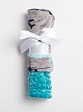 Baby Laundry Patterned Baby Blanket for Boys Girls - Planes/Teal Bump Cuddle (13x18) by Baby Laundry