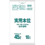 日本サニパック:サニパック 業務用実用本位 45L白半透明 NJ49 型式:NJ49（1セット:10枚入）
